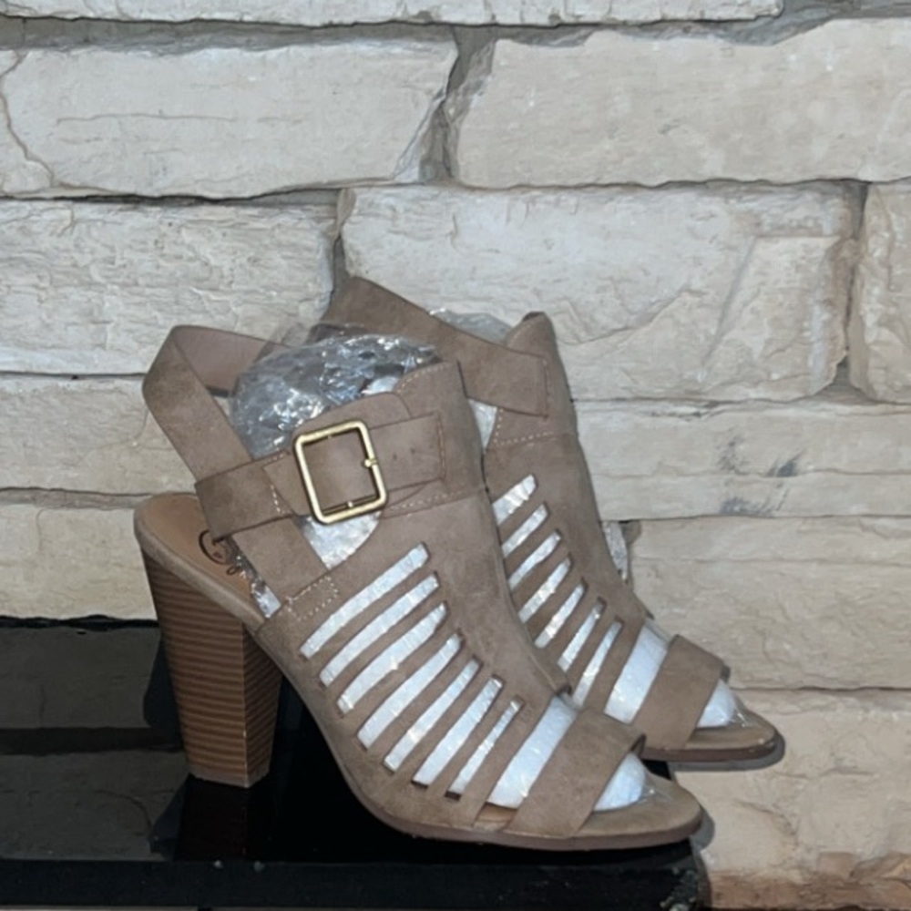 Tan Suede Heels